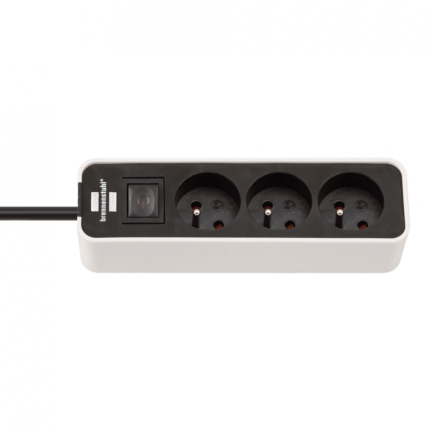 Brennenstuhl Ecolor power strip 3 sockets