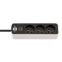 Brennenstuhl Ecolor power strip 3 sockets 3m - baltos spalvos Brennenstuhl Ecolor power strip 3 sockets 3m - baltos spalvos