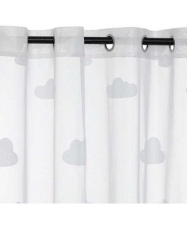 Atmosphera NUAGE children's room curtains, cloud pattern, 140 x 240 cm