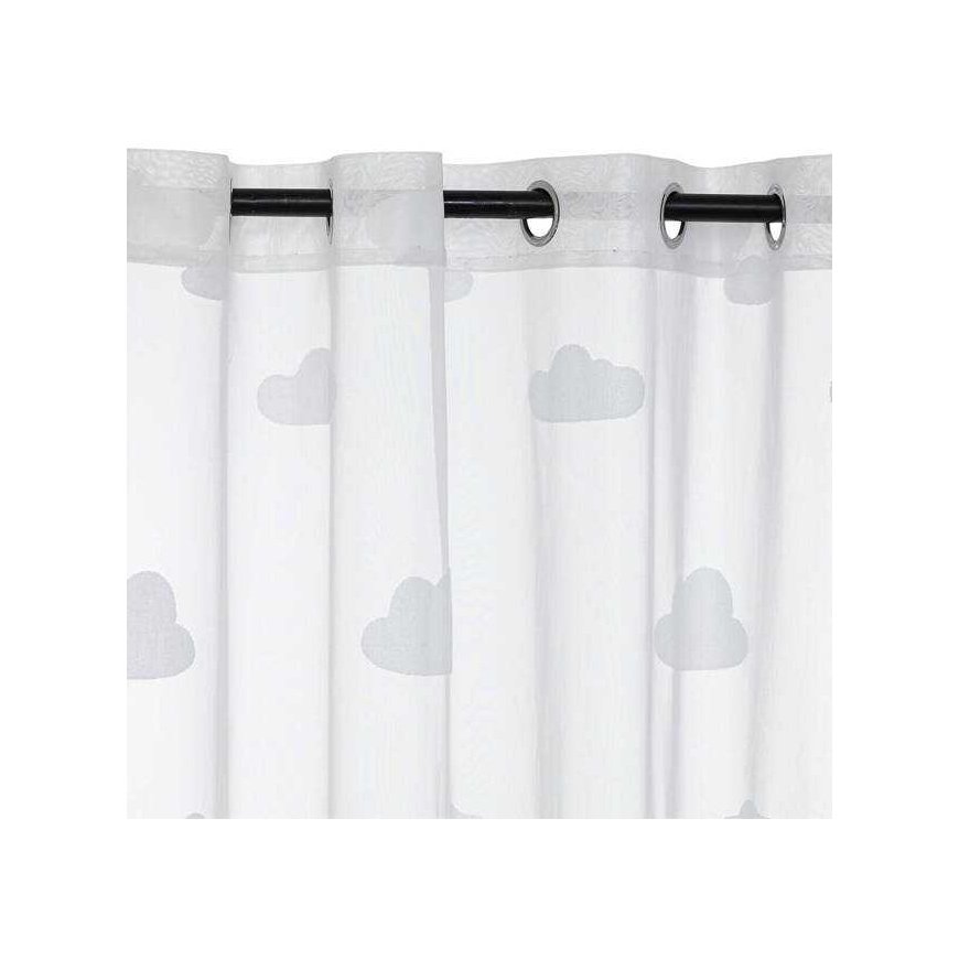 Atmosphera NUAGE children's room curtains, cloud pattern, 140 x 240 cm
