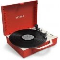 Victrola VSC-725SB turntable, Red Victrola VSC-725SB turntable, Red