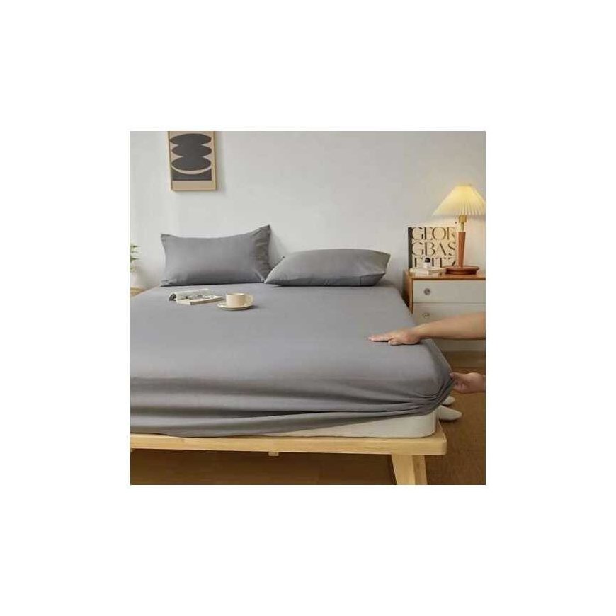 Ruhhy Grey fitted sheet 180x200 cm – 3
