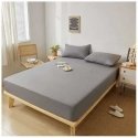 Ruhhy Grey fitted sheet 180x200 cm