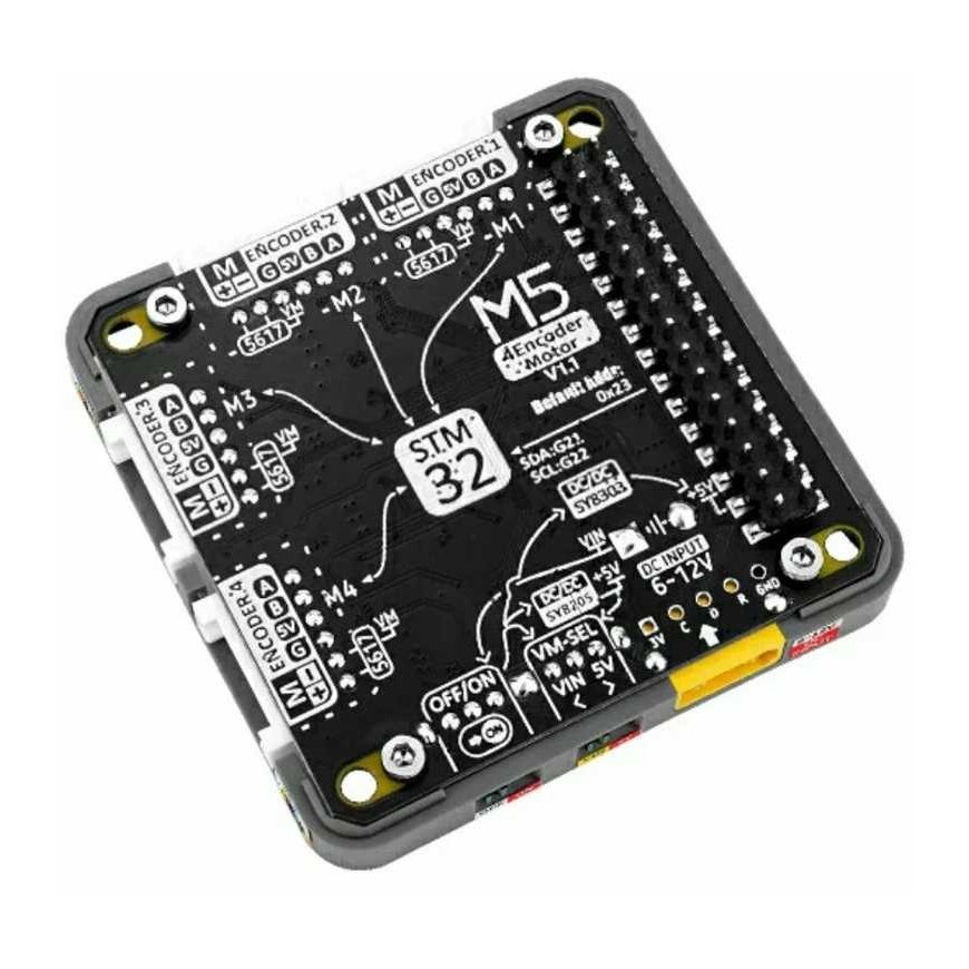 4EncoderMotor Module V1.1 – 4 kanalų variklio valdiklis – STM32 + BL5617 – M5Core kūrimo moduliams – M5Stack M138-V11