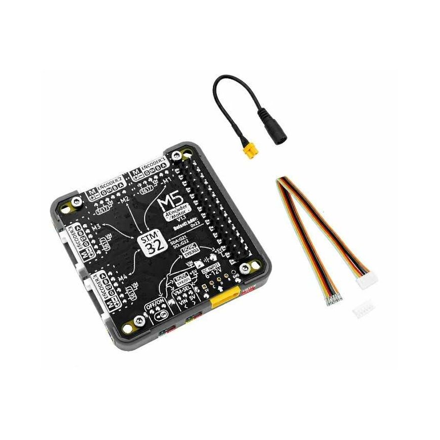 4EncoderMotor Module V1.1 – 4-channel motor controller – STM32 + BL5617 – for M5Core development modules – M5Stack M138-V11 – 3