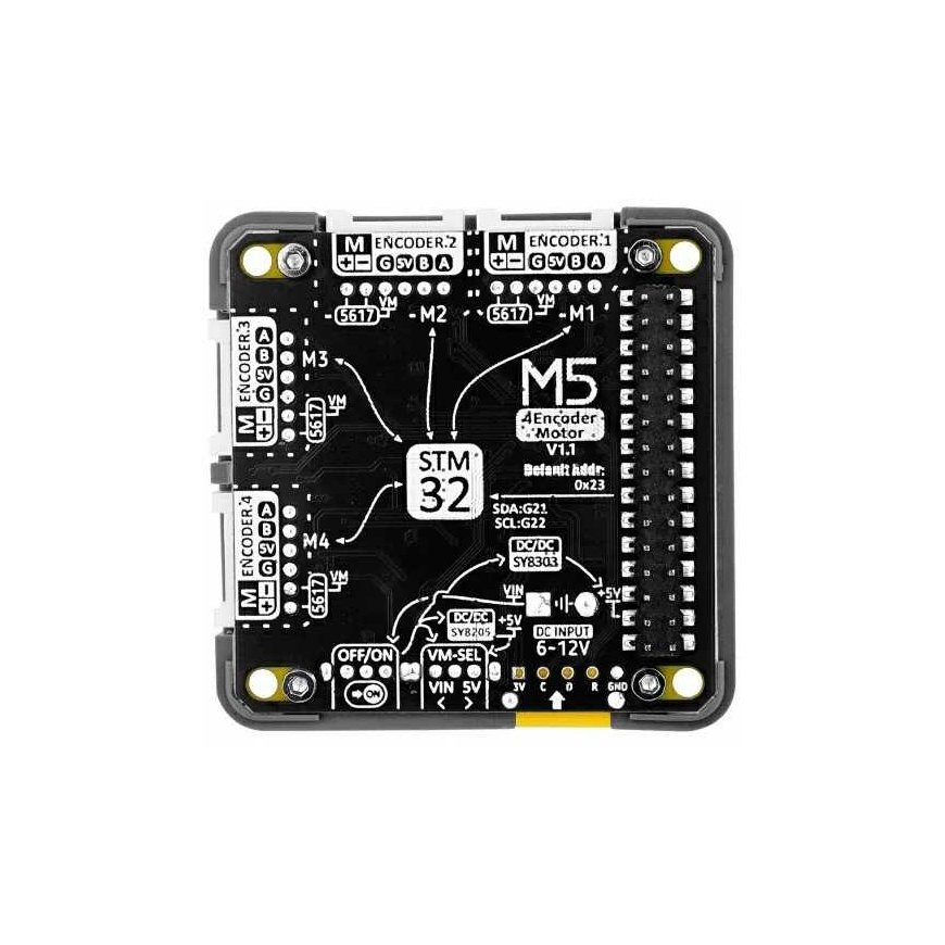 4EncoderMotor Module V1.1 – 4-kanavainen moottoriohjain – STM32 + BL5617 – M5Core-kehitysmoduuleille – M5Stack M138-V11 – 5