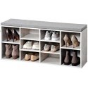 Shoe cabinet with seat, bleached wood, KESPER Shoe cabinet with seat, bleached wood, KESPER