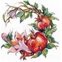 Beldizart Cross stitch kit "Pomegranate" SANG-09 Beldizart Cross stitch kit "Pomegranate" SANG-09