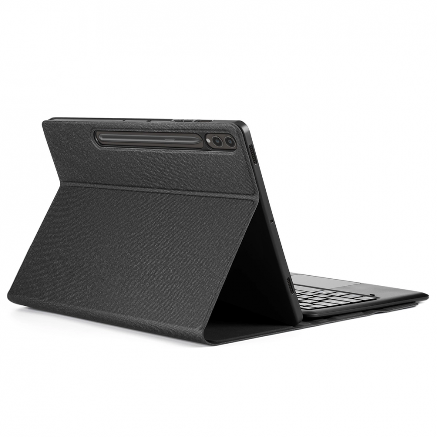 Case with Bluetooth keyboard Dux Ducis (TK Series) for Samsung Tab S9 Plus / S9 FE Plus - black