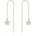 Sagapo Playful gold-plated earrings Stars Aurora SAR55 Sagapo Playful gold-plated earrings Stars Aurora SAR55