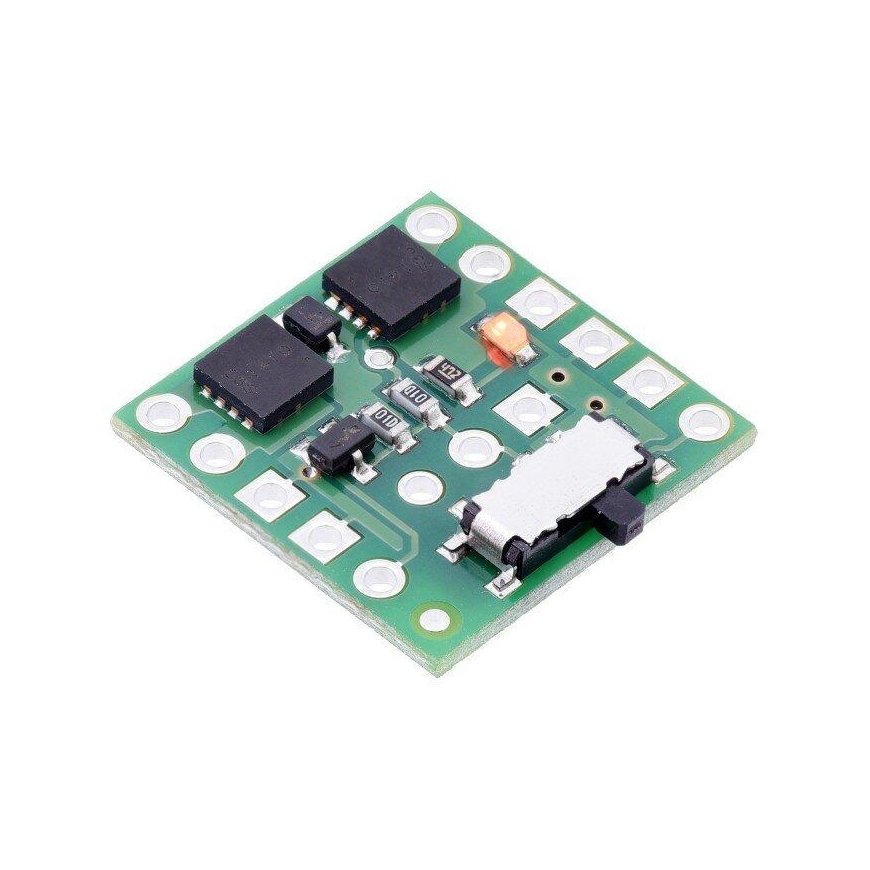 Mini jungiklis Slide MOSFET LV 2-20V/6A, su apsauga prieš atvirkštinę srovę, Pololu 2810