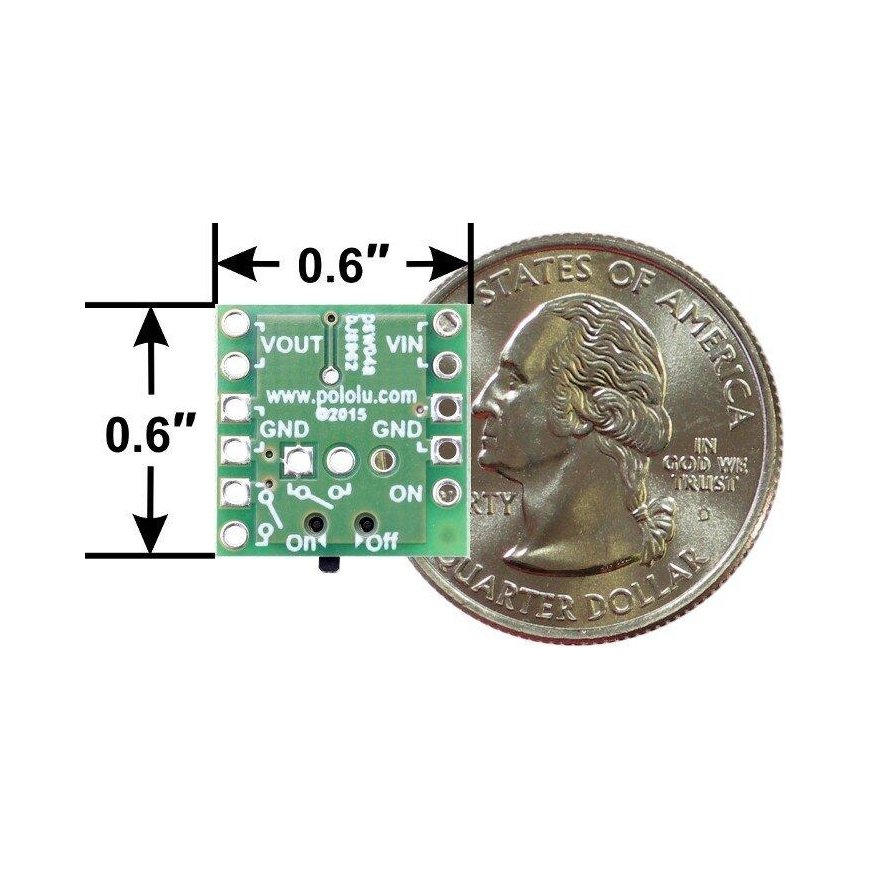 Mini switch Slide MOSFET LV 2-20V/6A, with reverse current protection, Pololu 2810 – 4