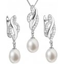 Evolution Group Luxury silver set with real pearls Pavon 29021.1 Evolution Group Luxury silver set with real pearls Pavon 29021.1