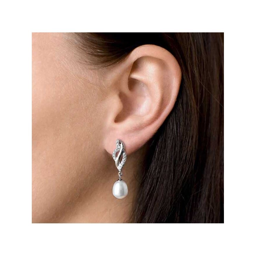 Evolution Group Luxury silver set with real pearls Pavon 29021.1 – 2