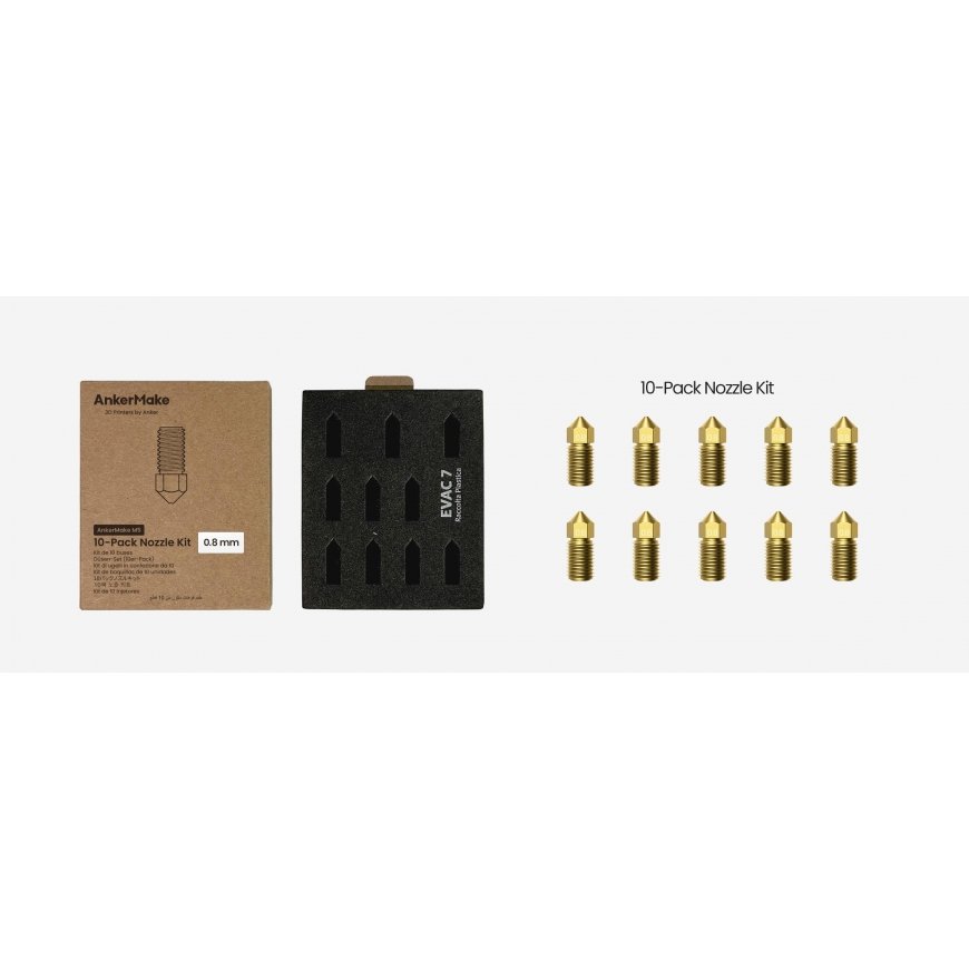 AnkerMake M5 messinkiteräsarja - 0,8mm - 10 kpl – 2