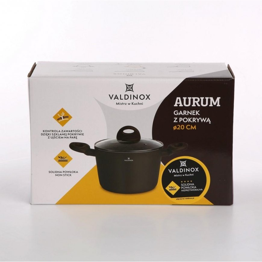 VALDINOX AURUM POT WITH LID 20CM 3.2L – 5