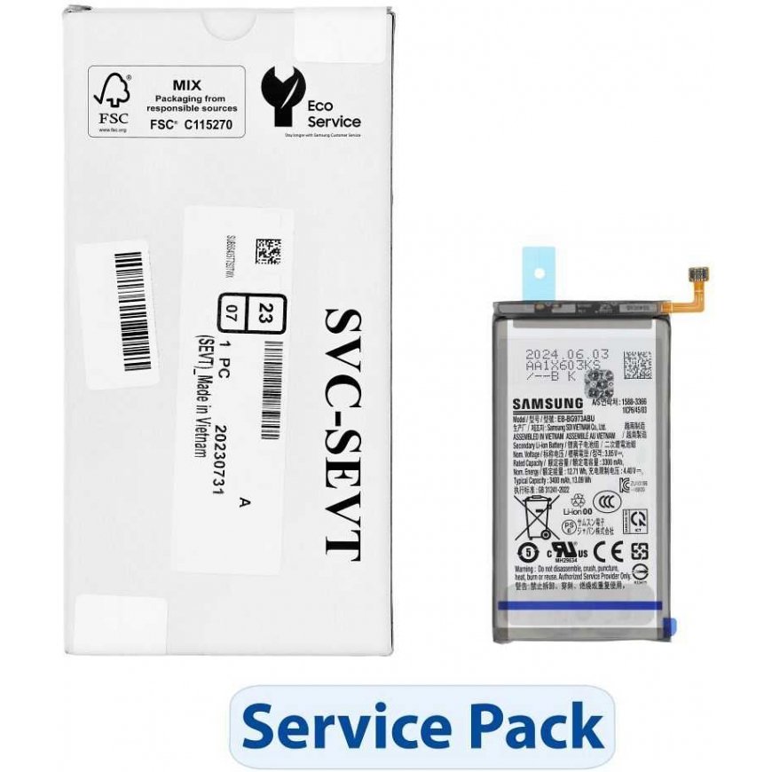 ServicePack-akku EB-BG973ABU tai Samsung S10 G973 GH82-18826A