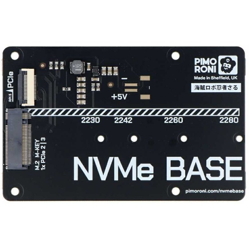 NVMe Base Expansion Board – Raspberry Pi 5:lle – Pimoroni PIM699 – 2