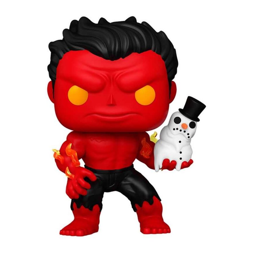 Funko POP figure Marvel Red Hulk with Snowman – 2