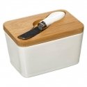5five Simply Smart Bamboo Scissors, Ceramic with Bamboo Lid 5five Simply Smart Bamboo Scissors, Ceramic with Bamboo Lid