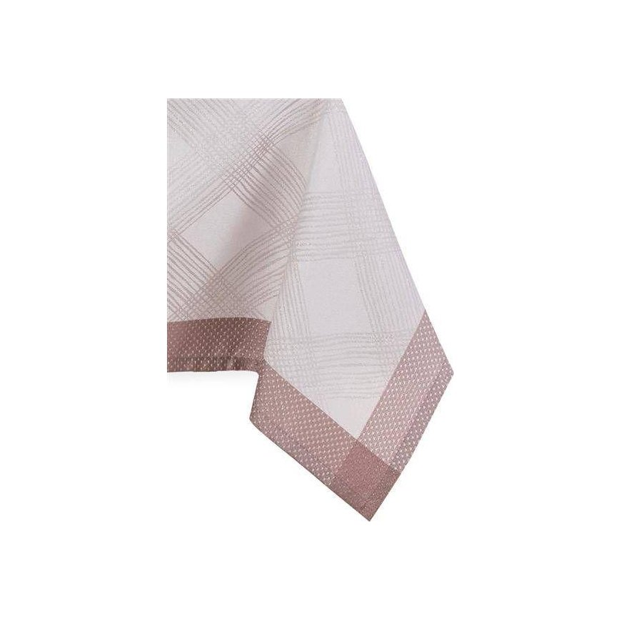 AmeliaHome Pink Tablecloth AH MILLUZA Pink 140X300