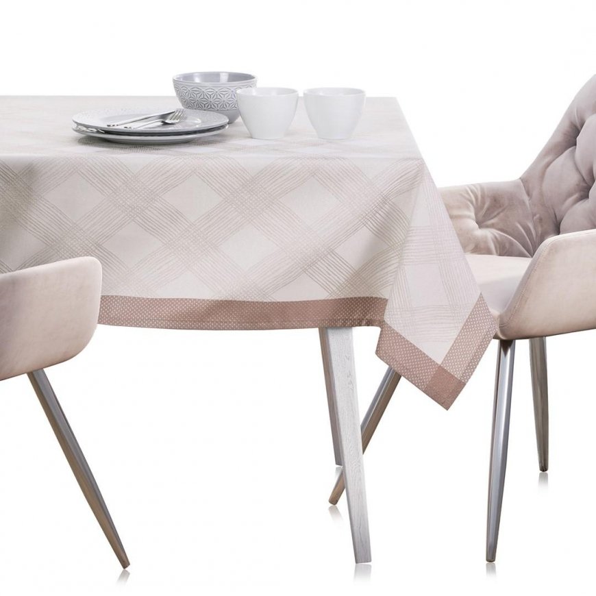 AmeliaHome Pink Tablecloth AH MILLUZA Pink 140X300 – 5