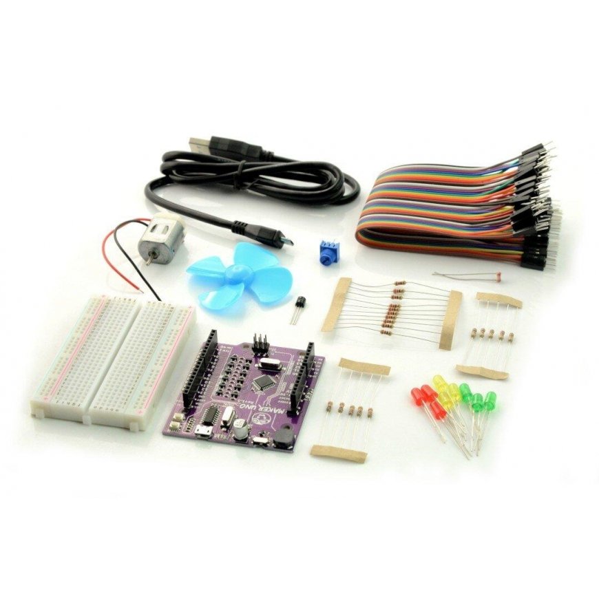 Cytron Uno ATmega328 Edu Maker KIT - StarterKIT + moduuli yhteensopiva Arduinon kanssa – 2