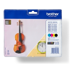 Brother LC-127XLVALBPDR rašalo kasetė 4 vnt Originalus Juoda, Žydras, Rausvai raudona, Geltona