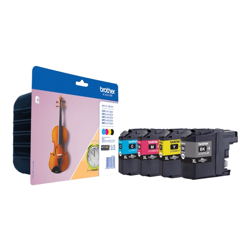 Brother LC-127XLVALBPDR ink cartridge 4 pc(s) Original Black, Cyan, Magenta, Yellow – 4