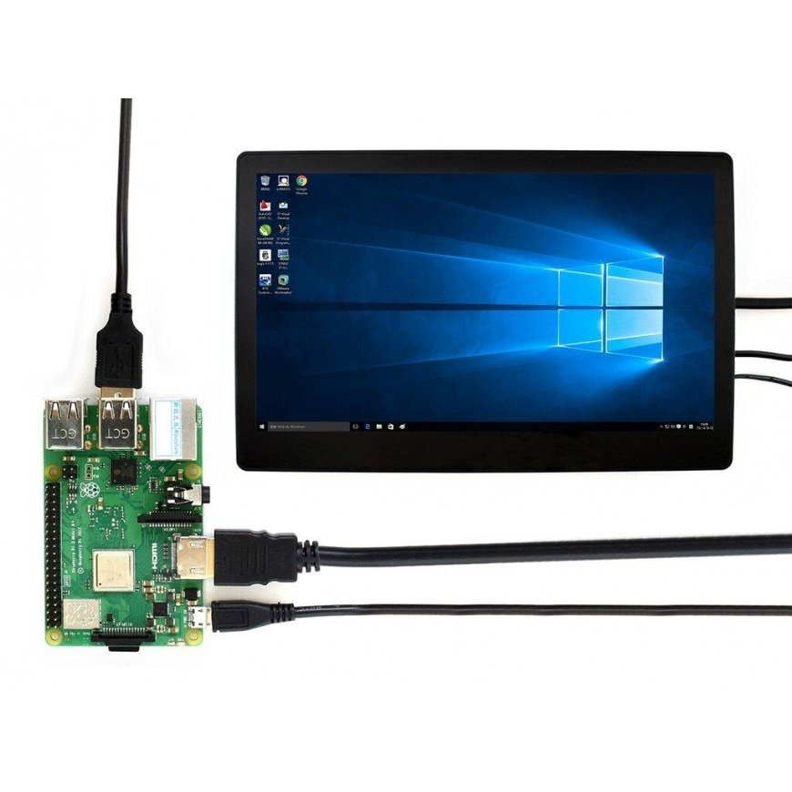 Touchscreen (H), capacitive LCD IPS 11.6 1920x1080px HDMI + USB, for Raspberry Pi 4B / 3B+ / 3B / 2B / Zero, Waveshare 15599 – 2