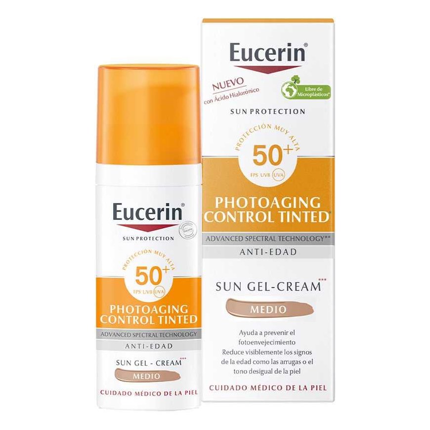 Eucerin Photoaging Control Sävytetty aurinkovoide Medium SPF 50+ (50 ml)