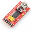 Openplatform Converter USB-UART FTDI FT232RL miniUSB + USB-kaapeli Openplatform Converter USB-UART FTDI FT232RL miniUSB + USB-kaapeli