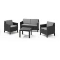 KETER Setti MEBLI OGRODOWYCH CHICAGO 3+1 GRAPHITE KETER Setti MEBLI OGRODOWYCH CHICAGO 3+1 GRAPHITE
