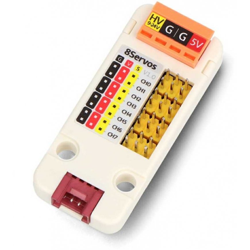 Servo Controller - 8 Channel - STM32F030 - Device Expansion Module for Development Boards - M5Stack U165