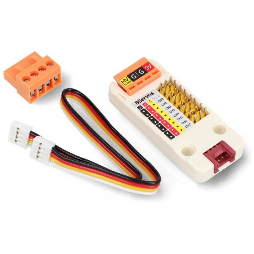 Servoohjain - 8-kanavainen - STM32F030 - Laitteen laajennusmoduuli kehityskortille - M5Stack U165 – 4