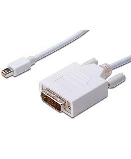 Kaapeli PremiumCord Display Port Mini - DVI-D 2m valkoinen (kportaddk02- 02)