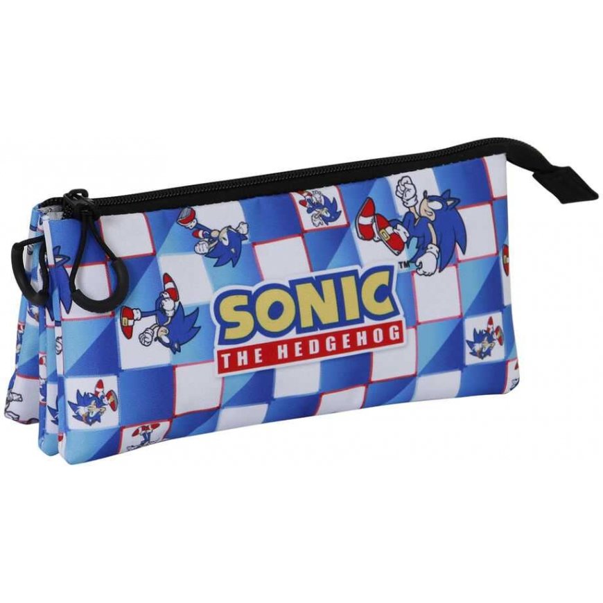 Karactermania Sonic The Hedgehog Blue Lay triple pencil case – 2