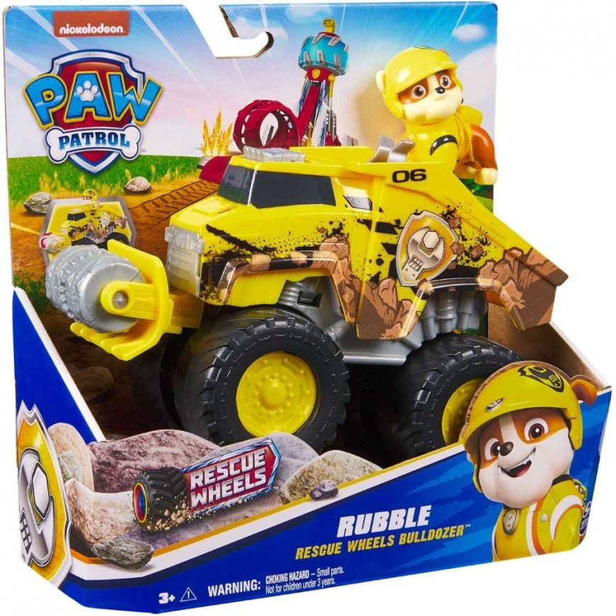 Paw Patrol griuvėsių gelbėjimo ratai visureigio statybinė transporto priemonė su 6 cm figūra Monster sunkvežimio buldozeris – 5