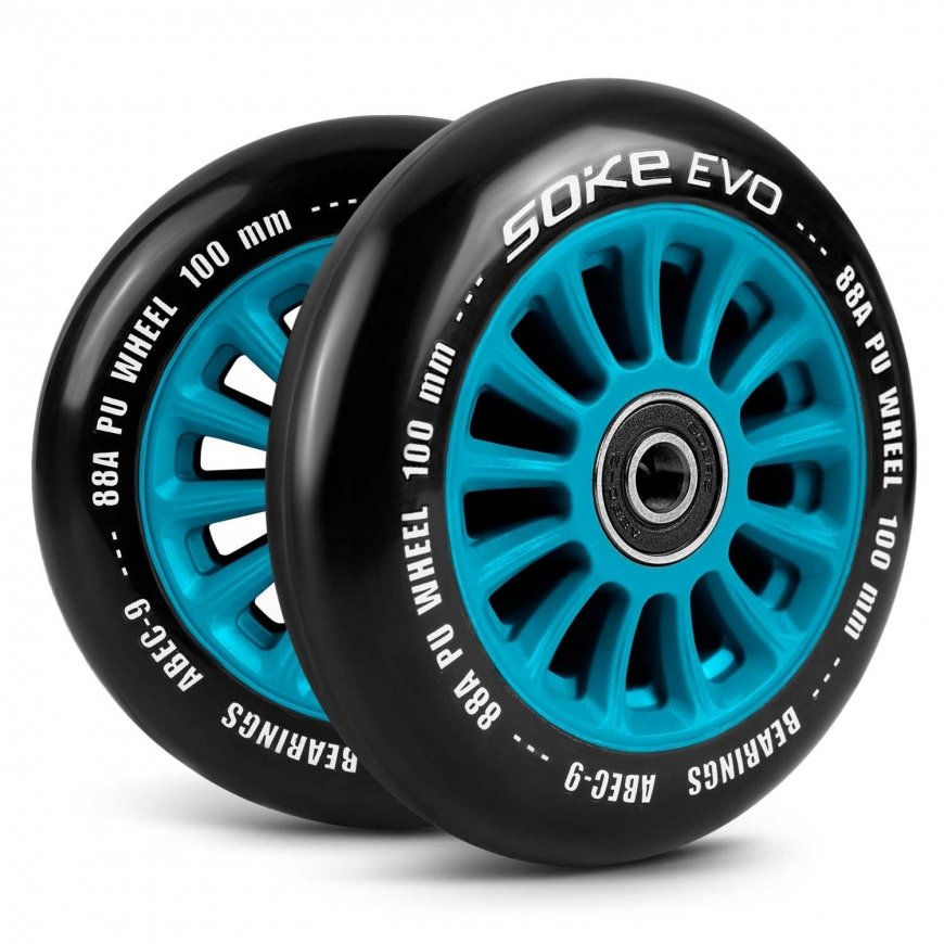 Soke Scooter wheels 100 mm blue 2 pcs.