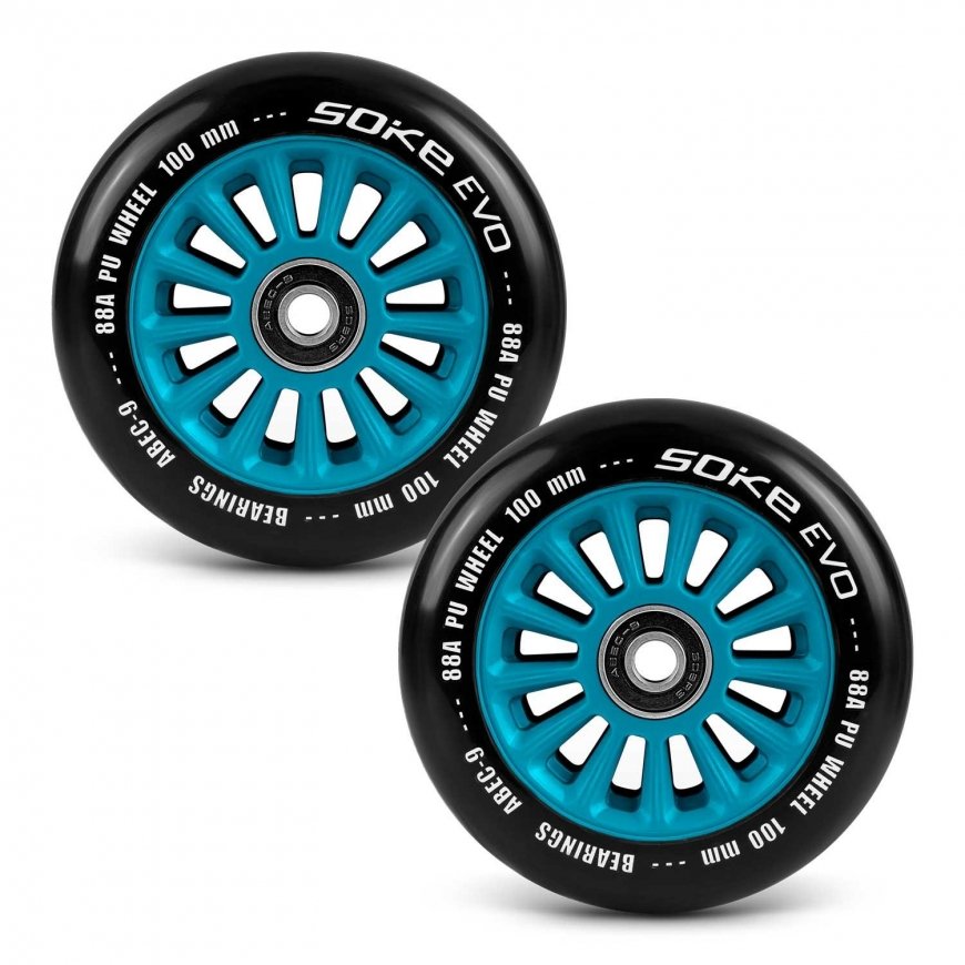 Soke Scooter pyörät 100 mm sininen 2 kpl. – 5