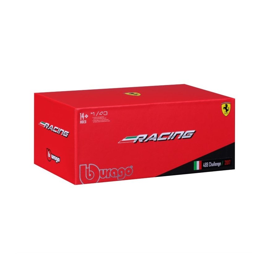BBURAGO Ferrari 488 Challenge Superauto mudel Eelnevalt kokku pandud 1:43 – 2