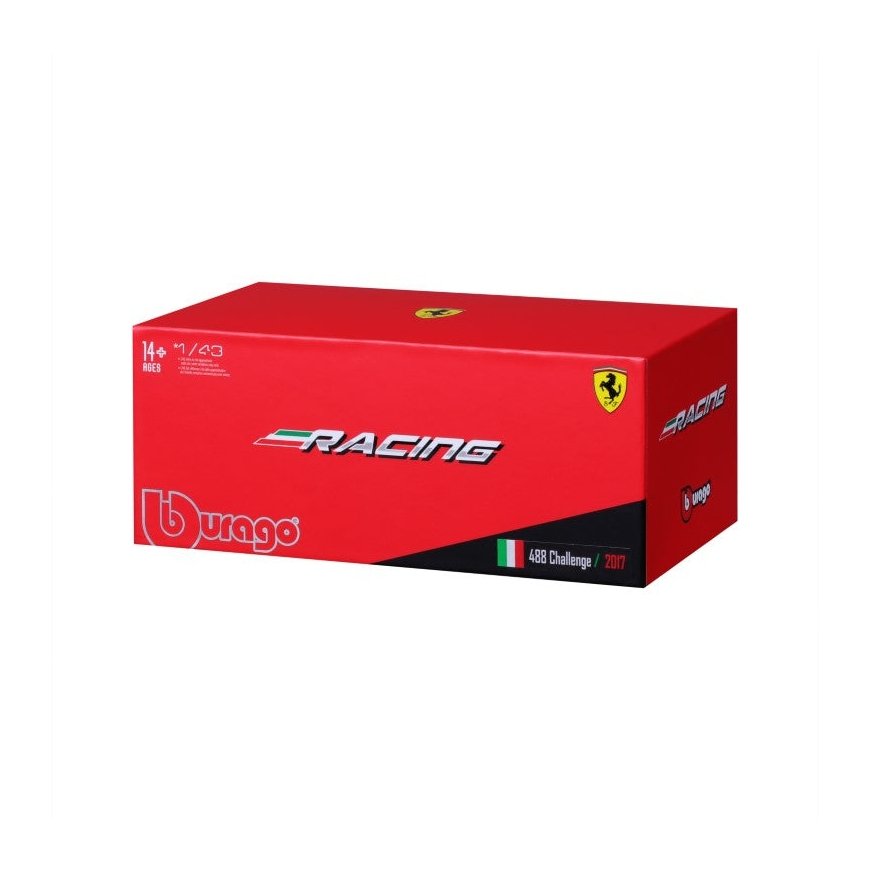 BBURAGO Ferrari 488 Challenge Supermašīnas modelis Iepriekš samontēts 1:43 – 3