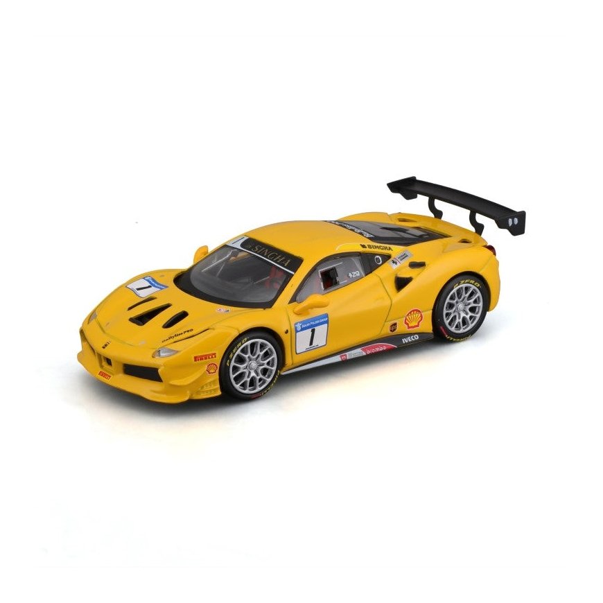 BBURAGO Ferrari 488 Challenge Supermašīnas modelis Iepriekš samontēts 1:43 – 5