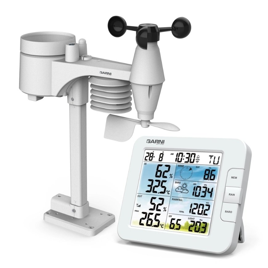 GARNI 925T digital weather station White LCD DC/Battery Wi-Fi – 4