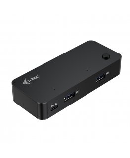 i-tec CAKVMHUB2A2C хаб-разветвитель USB Type-C 5000 Мбит/с Черный