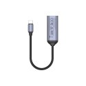 UNITEK V1415A vaizdo kabelio adapteris 0,15 m C tipo USB DisplayPort Pilka