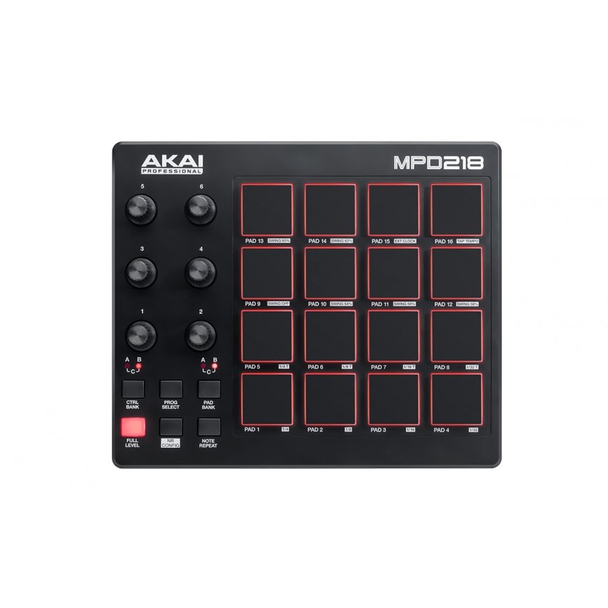 Akai MPD218 mikserpults Melns