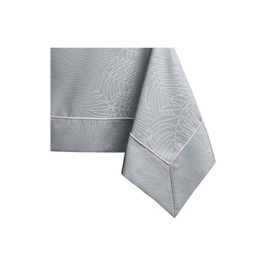 AmeliaHome Tablecloth AH GAIA BRD PPG light gray 140x400