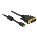 DeLOCK 83585 videokaapeli-adapteri 1 m Micro-HDMI DVI-D musta