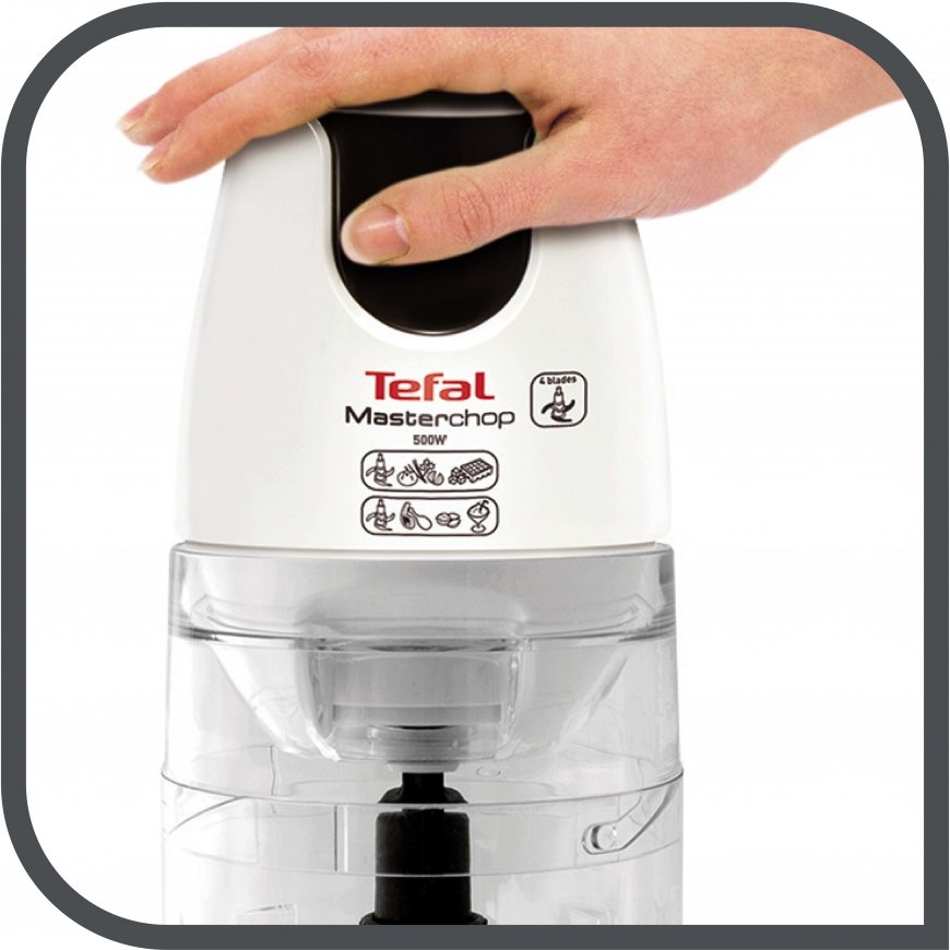 Tefal MB450B elektriline toiduhakkija 0,5 l 500 W Läbipaistev, Valge – 3